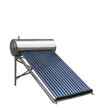 100L, 150L, 200L, 250L, 300L Vacuümbuis Heat Pipe Solar Thermal System Boiler met SUS304304-2b van binnentank (standaard)